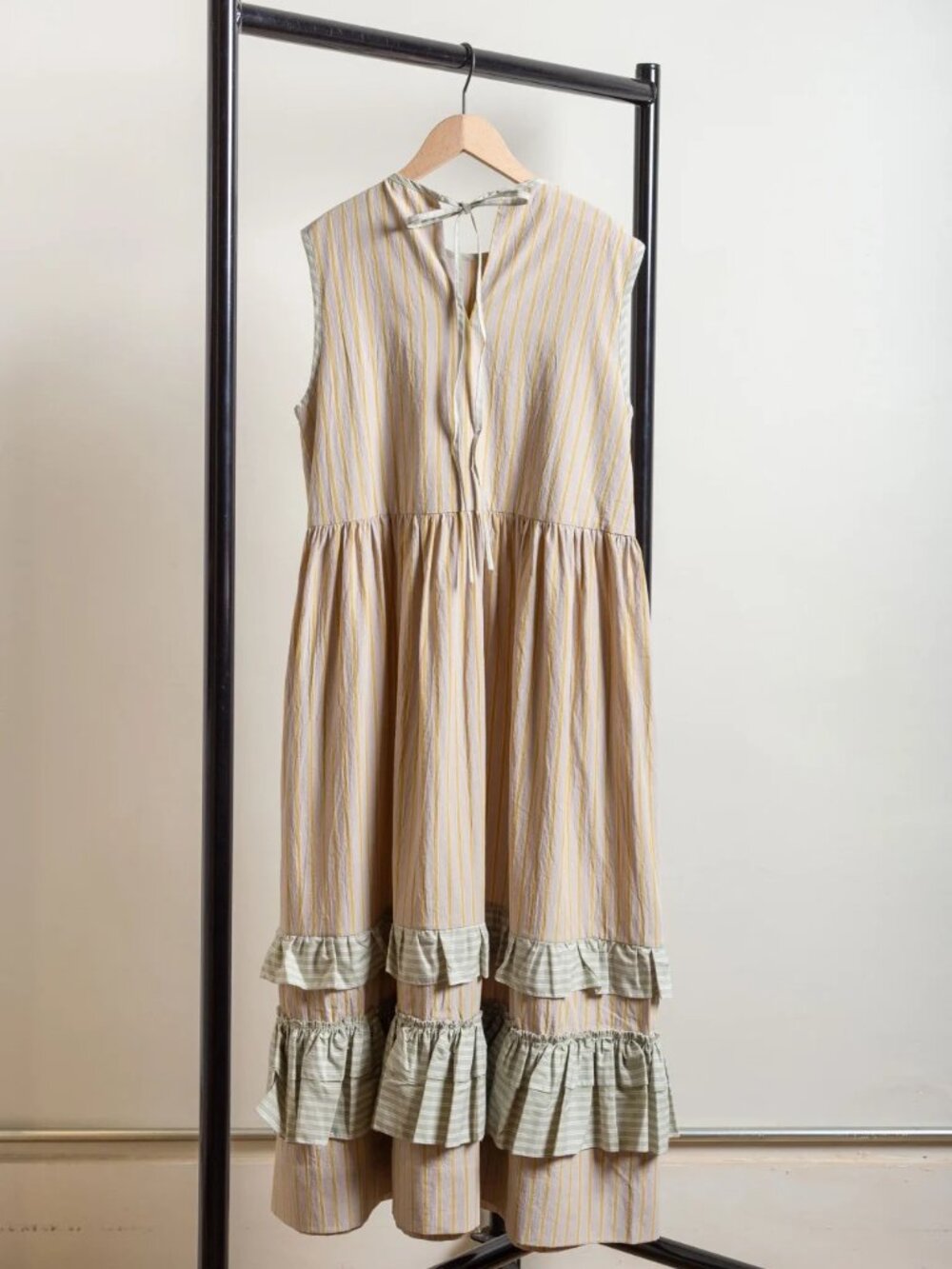 NWT Cawley Genevieve Dress Cotton Sun Gray M - Picture 2 of 10